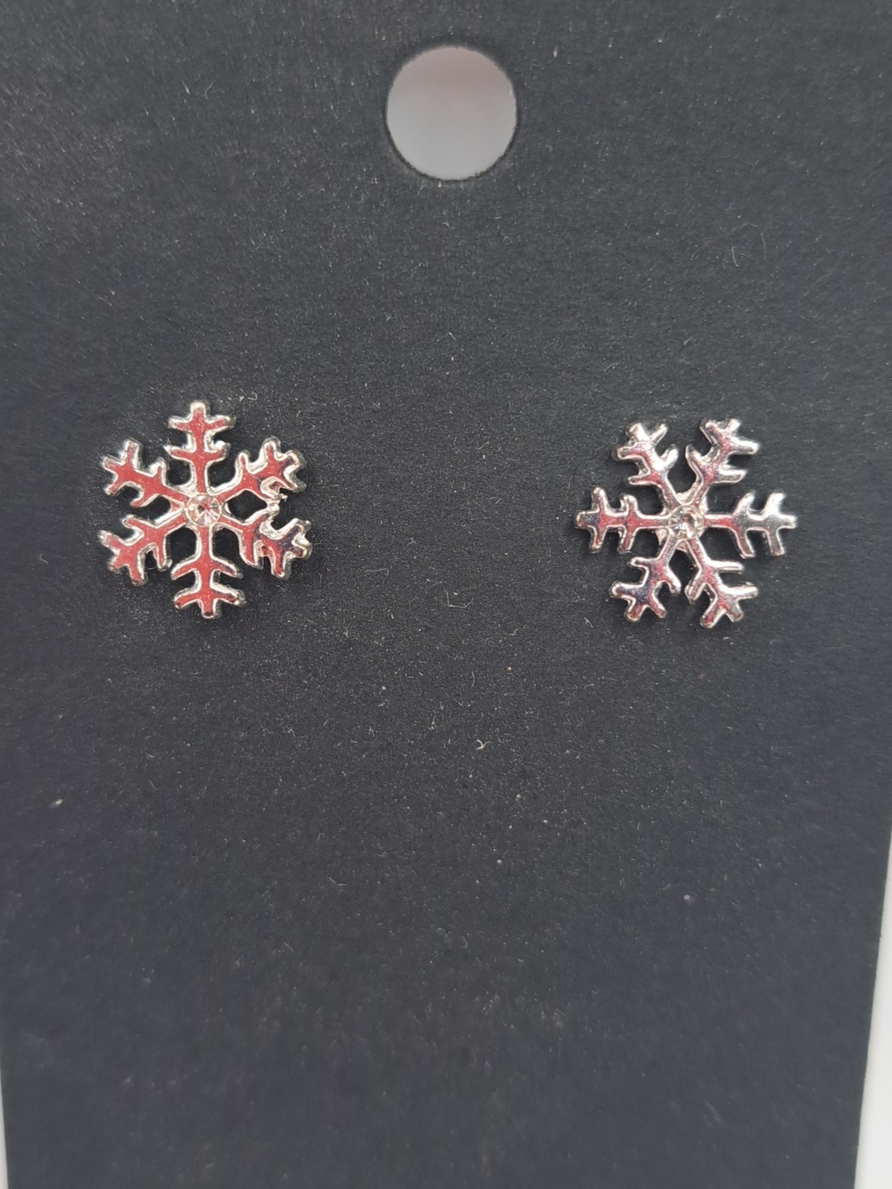 Silver Snowflake Earrings
